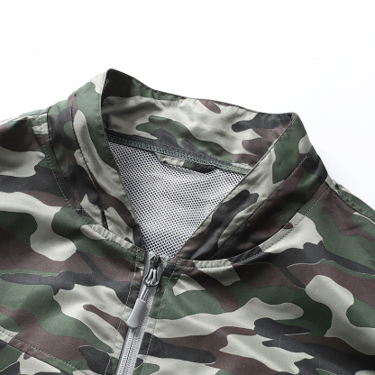 ZITY Men's 3 Holes Fan Full Zipper Cooling Vest-2376