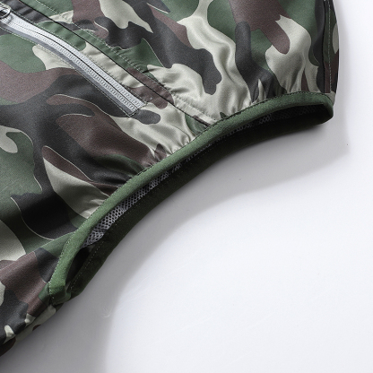 ZITY Men's 3 Holes Fan Full Zipper Cooling Vest-2376