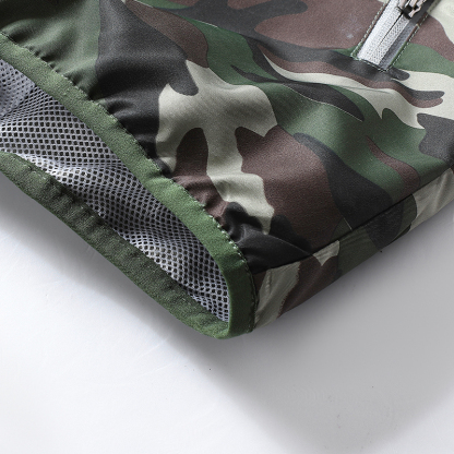 ZITY Men's 3 Holes Fan Full Zipper Cooling Vest-2376