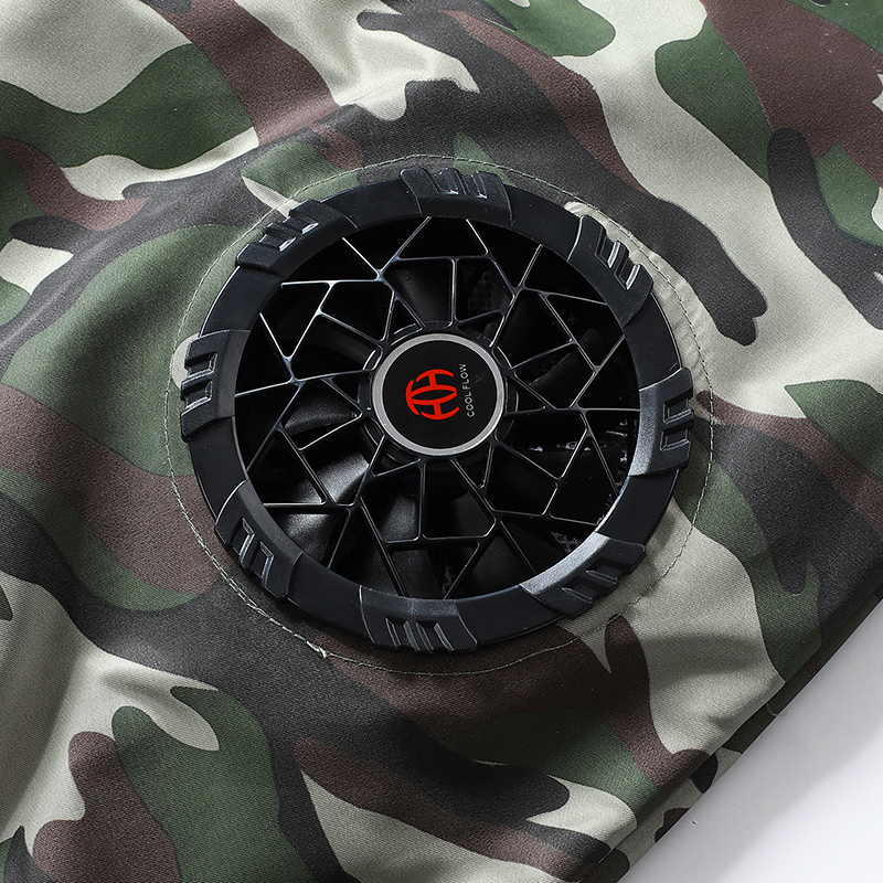 ZITY Men's 3 Holes Fan Full Zipper Cooling Vest-2376