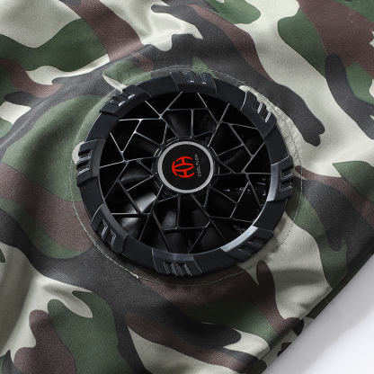 ZITY Men's 3 Holes Fan Full Zipper Cooling Vest-2376