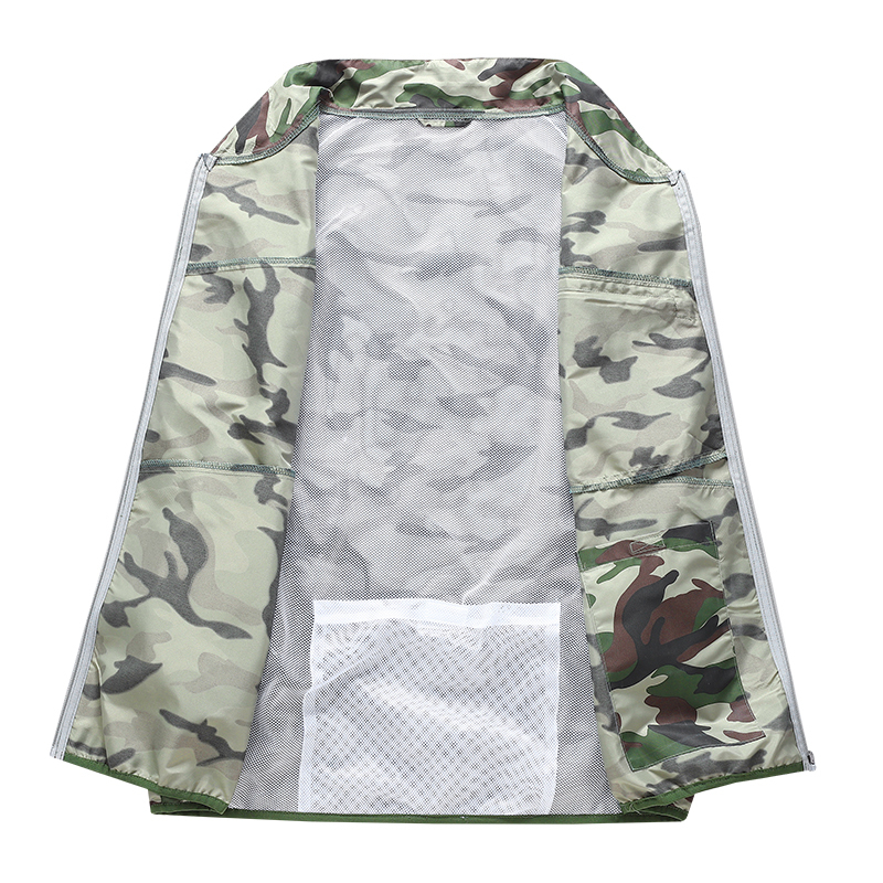 ZITY Men's 3 Holes Fan Full Zipper Cooling Vest-2376