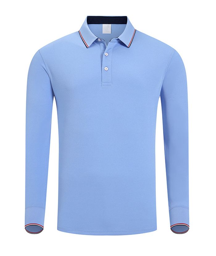 ZITY Men's Button Up Long Sleeve Polo Shirt-HD506