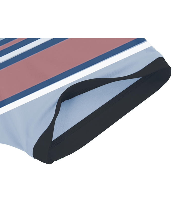 ZITY Men's Striped Color Block Dri Fit Polo Shirt-APOH700052