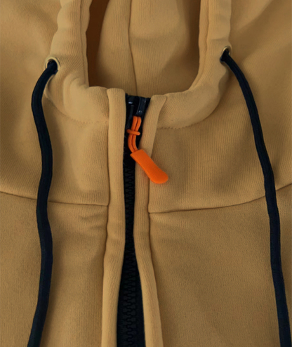 ZITY Men's Solid Quarter-Zip Hoodie-DUMFH04875 | Zitysports