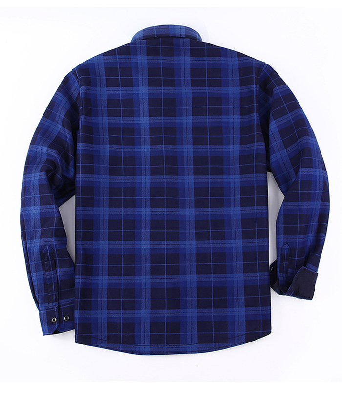 ZITY Men's Slim Fit Long Sleeve Plaid Shirt-DUMJA05351|Zitysports