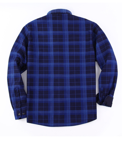 ZITY Men's Slim Fit Long Sleeve Plaid Shirt-DUMJA05351|Zitysports