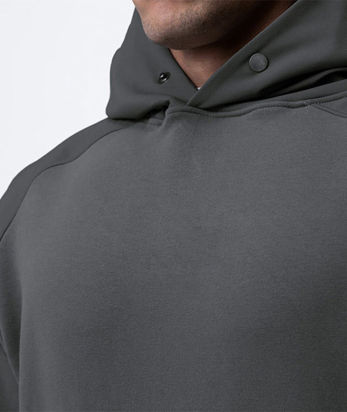 ZITY Men's Cotton Long Sleeve Pullover Hoodie-DUMFH05478