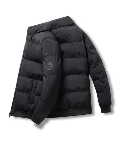 ZITY Men's Zipper Long Sleeve Puffer Jacket-DUMCO05565