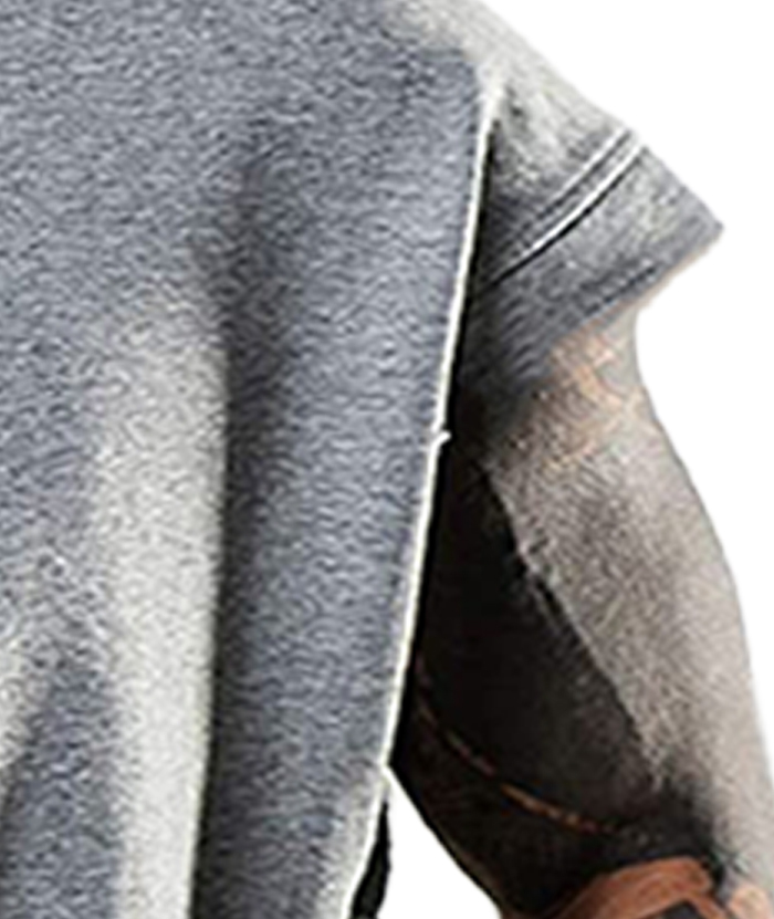 ZITY Men's Sleeveless Oversize Sports Hoodie-DUMHD05416|Zitysports