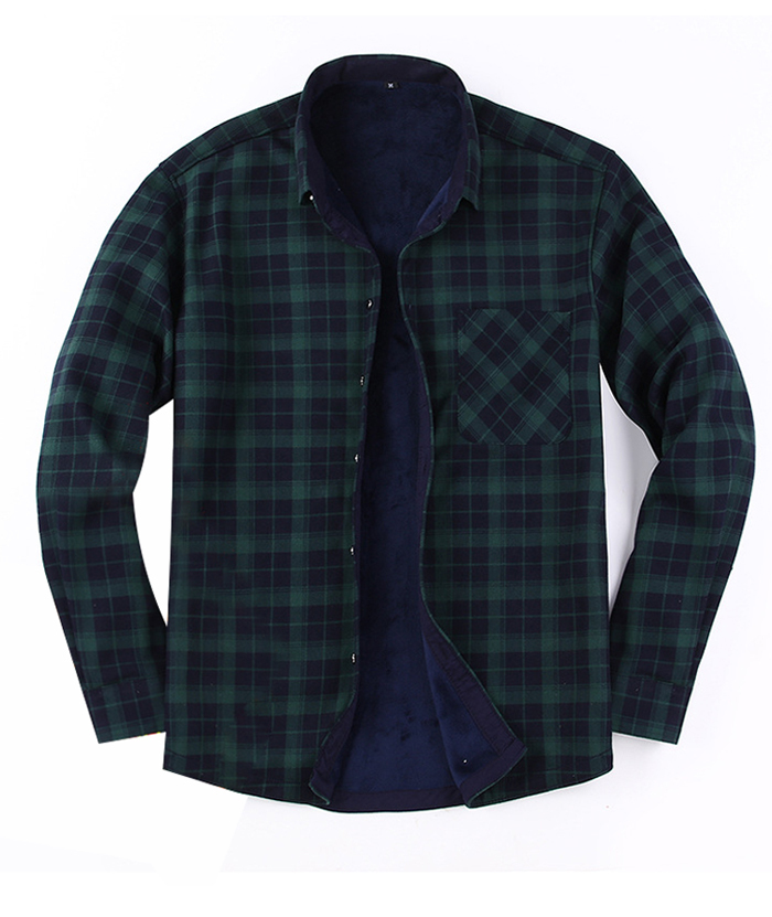 ZITY Men's Slim Fit Long Sleeve Plaid Shirt-DUMJA05351|Zitysports