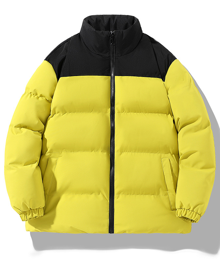 ZITY Men's Casual Full Zip Up Stand Collar Puffer Jacket- DUMFC05561