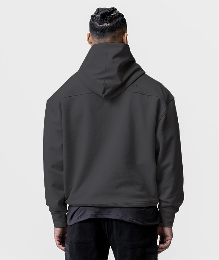 ZITY Men's Cotton Long Sleeve Pullover Hoodie-DUMFH05478
