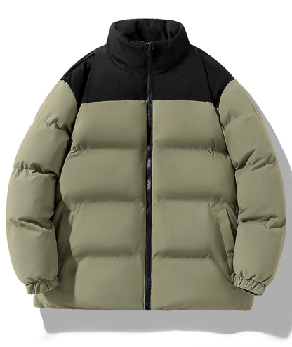 ZITY Men's Casual Full Zip Up Stand Collar Puffer Jacket- DUMFC05561