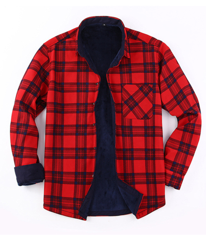 ZITY Men's Slim Fit Long Sleeve Plaid Shirt-DUMJA05351|Zitysports
