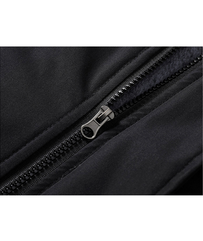 ZITY Men's Oversize Zipper Fleece Jacket-DUMCO05537