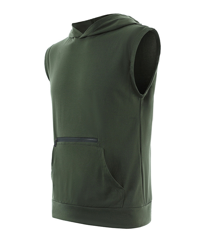 ZITY Men's Summers Sleeveless Plus Size Sports Hoodie-DUMMG05230|Zitysports
