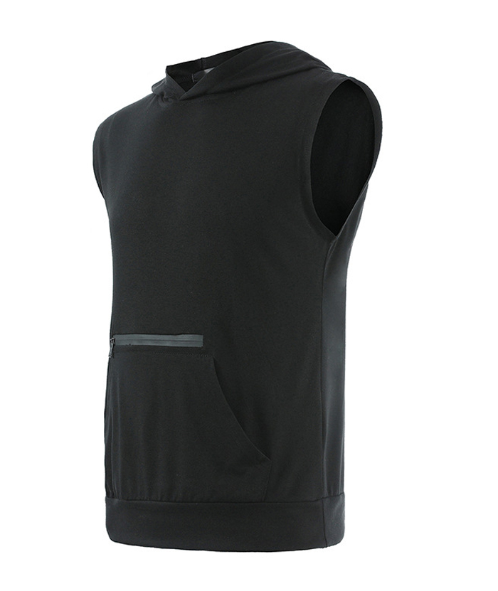 ZITY Men's Summers Sleeveless Plus Size Sports Hoodie-DUMMG05230|Zitysports