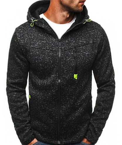 ZITY Men's Full Zipper Long Sleeve Breathable  Warm Hoodie-DUMHD05096|Zitysports