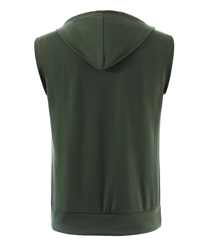 ZITY Men's Summers Sleeveless Plus Size Sports Hoodie-DUMMG05230|Zitysports