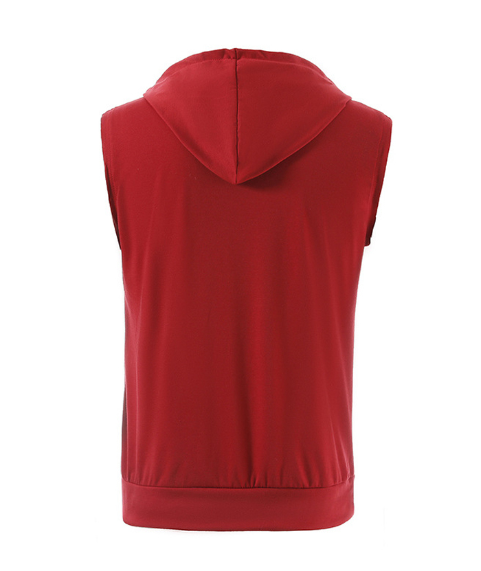 ZITY Men's Summers Sleeveless Plus Size Sports Hoodie-DUMMG05230|Zitysports