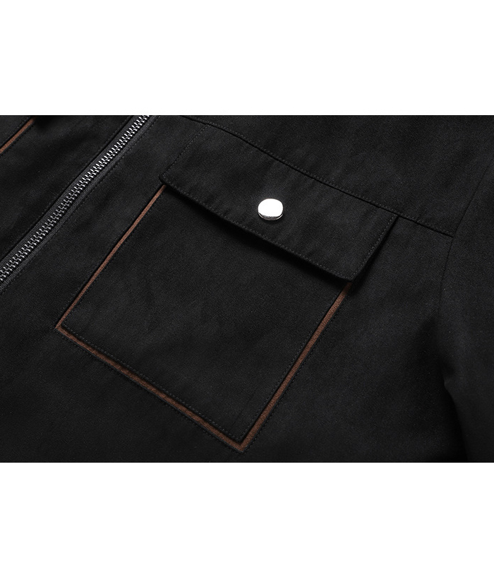 ZITY Men's Loose Fit Full-Zip Fleece Jacket-DUMCO05393|Zitysports