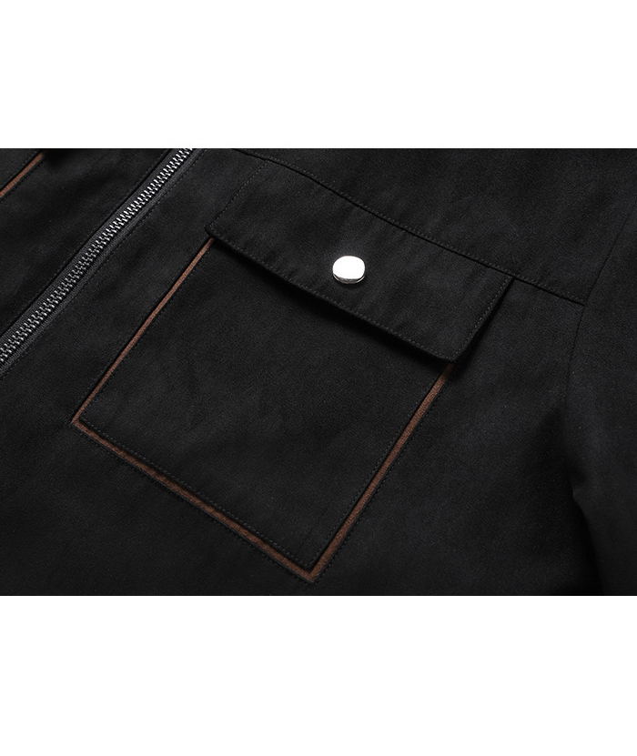 ZITY Men's Loose Fit Full-Zip Fleece Jacket-DUMCO05393|Zitysports