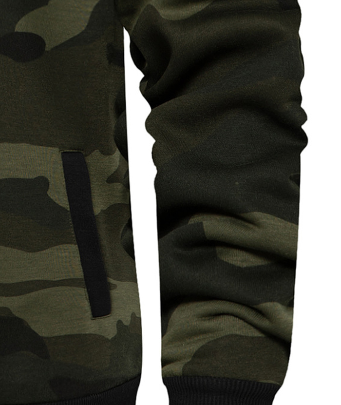 ZITY Men's Color Blocking Contrast Hooded Casual Sports Hoodie-DUMFH04839 | Zitysports