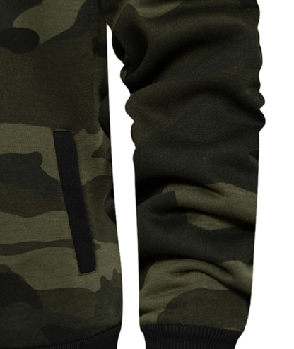 ZITY Men's Color Blocking Contrast Hooded Casual Sports Hoodie-DUMFH04839 | Zitysports