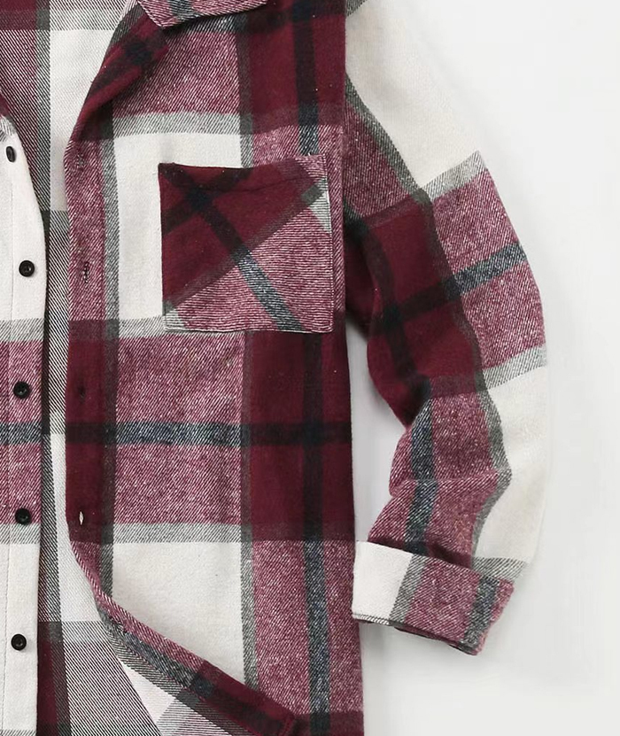 ZITY Men's Button-Up Slim Fit Plaid Flannel Shirt-DUMLT05330|Zitysports