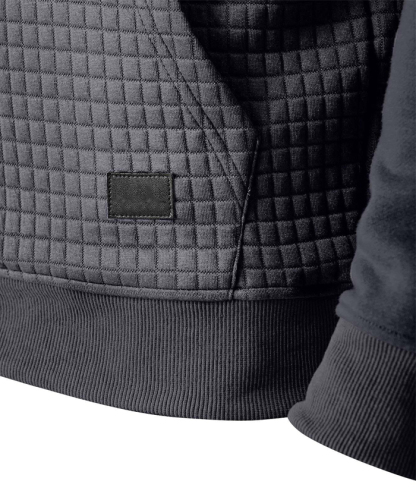 ZITY Men's Fleece Waffle Block Hoodie-DUMFH04921|Zitysports