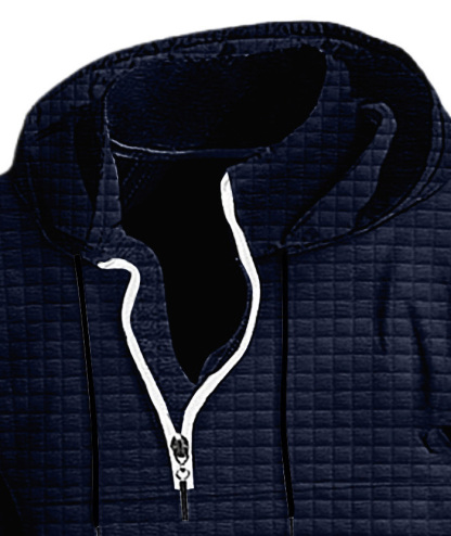 ZITY Men's Trendy Fashion Waffle Knit Sweatshirt Hoodie-DUMFH04886|Zitysports