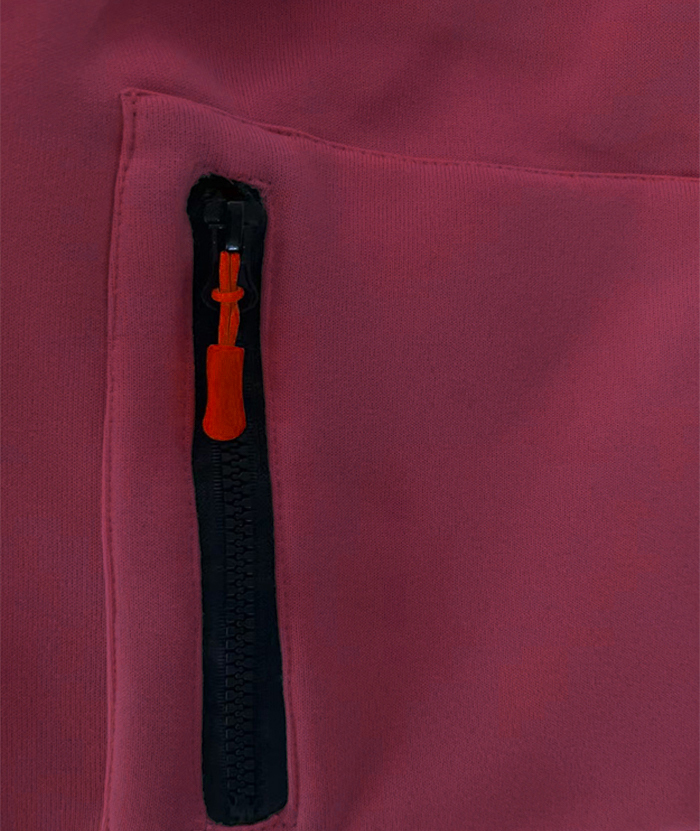 ZITY Men's Solid Quarter-Zip Hoodie-DUMFH04875 | Zitysports