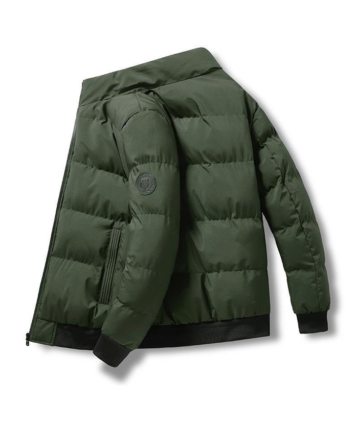 ZITY Men's Zipper Long Sleeve Puffer Jacket-DUMCO05565