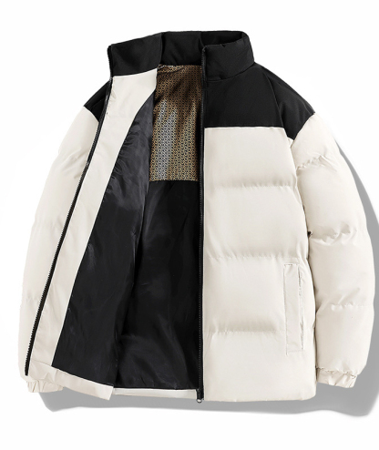 ZITY Men's Casual Full Zip Up Stand Collar Puffer Jacket- DUMFC05561