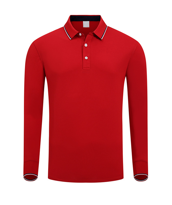 ZITY Men's Button Up Long Sleeve Polo Shirt-HD506