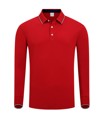 ZITY Men's Button Up Long Sleeve Polo Shirt-HD506