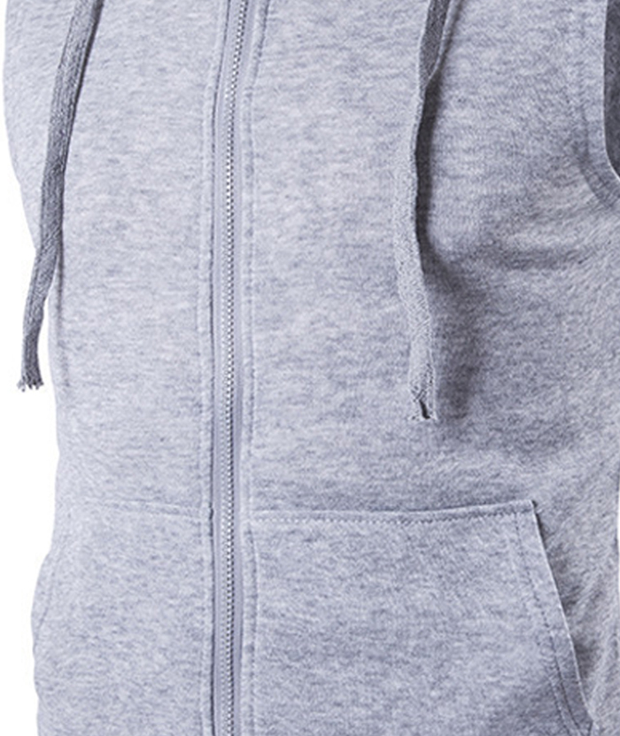 ZITY Men's Sleeveless Slim Fit Full Zip Up Hoodie-DUMMG05240 |Zitysports