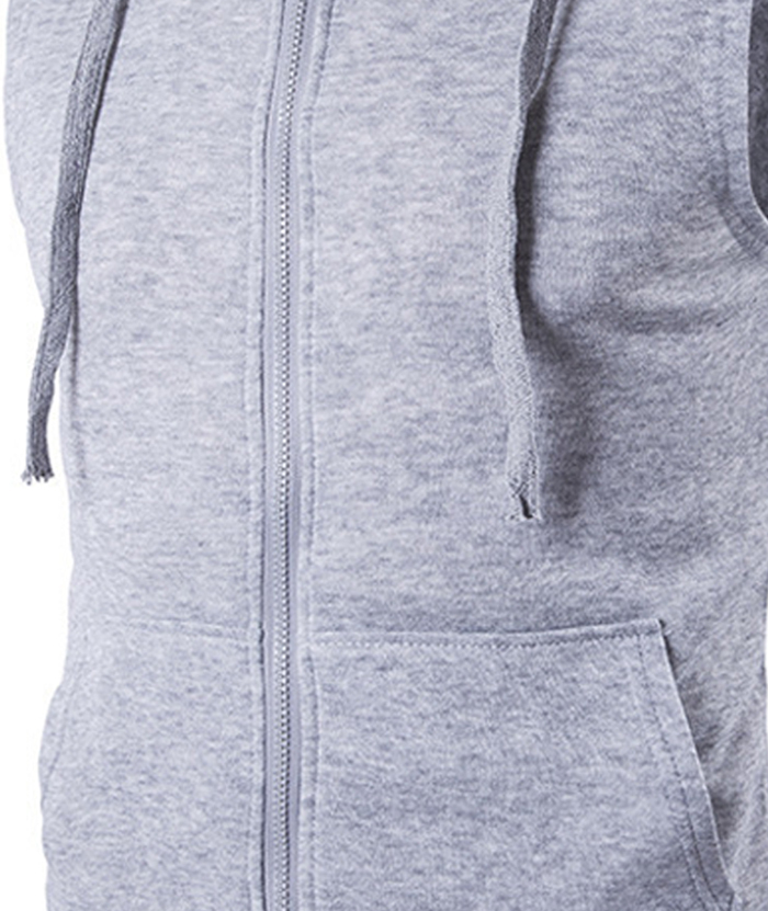 ZITY Men's Sleeveless Slim Fit Full Zip Up Hoodie-DUMMG05240 |Zitysports