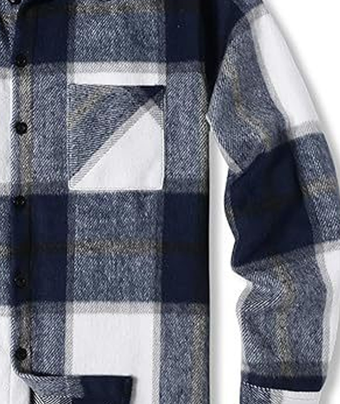 ZITY Men's Button-Up Slim Fit Plaid Flannel Shirt-DUMLT05330|Zitysports