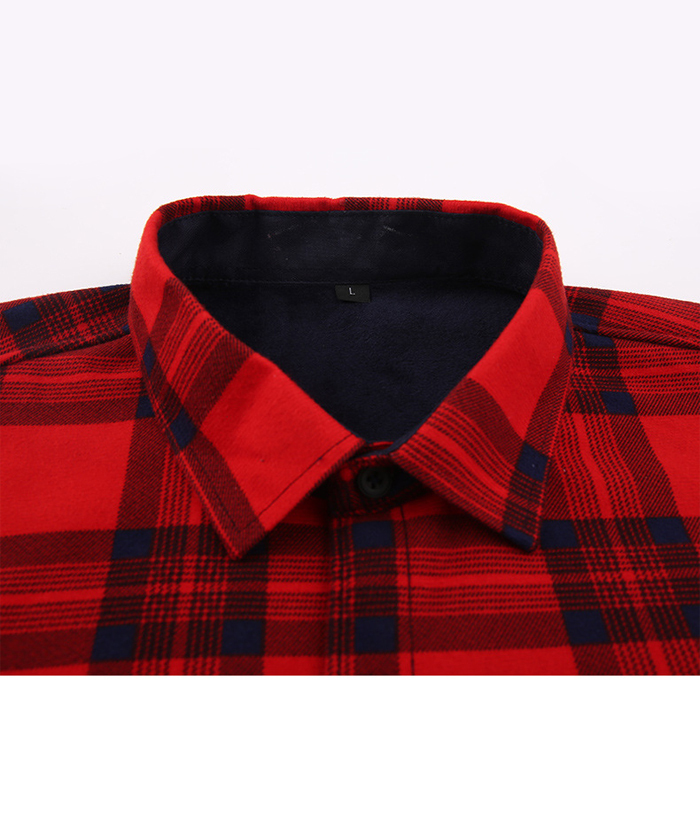 ZITY Men's Slim Fit Long Sleeve Plaid Shirt-DUMJA05351|Zitysports