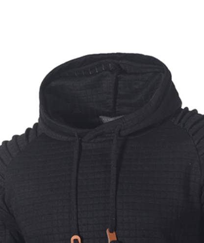 ZITY Men's Fashion Solid Color Casual Slim Fit with Kangaroo Pocket Hoodie-DUMFH05019|Zitysports