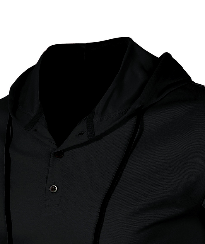 ZITY Men's Sleeveless Running Fitness Sweatshirt Button Up Hoodie-DUMMG05232 |Zitysports