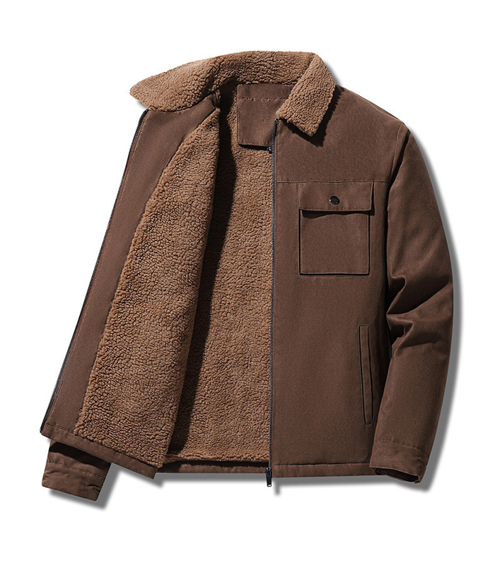 Wholesale Men's Full-Zip Sherpa Lined Fleece Jacket | Zitysports