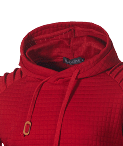 ZITY Men's Fashion Solid Color Casual Slim Fit with Kangaroo Pocket Hoodie-DUMFH05019|Zitysports