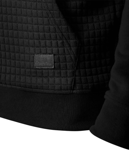 ZITY Men's Fleece Waffle Block Hoodie-DUMFH04921|Zitysports