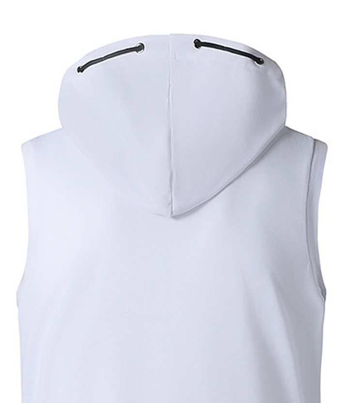 ZITY Men's Sleeveless Fitness Hooded Zipper Drawstring Hoodie-DUMMG05238|Zitysports