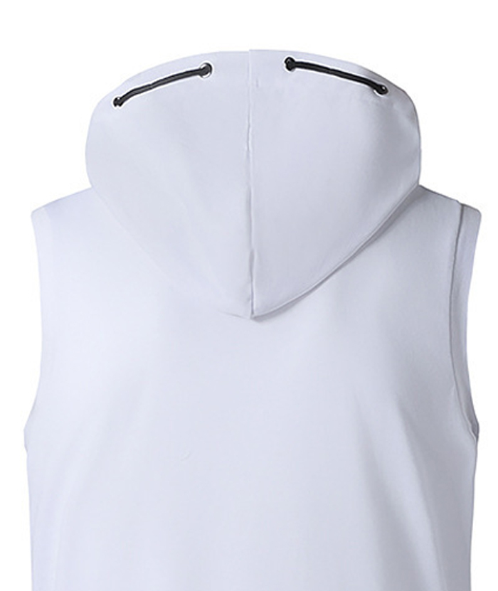 ZITY Men's Sleeveless Fitness Hooded Zipper Drawstring Hoodie-DUMMG05238|Zitysports
