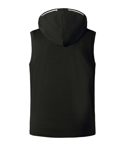 ZITY Men's Sleeveless Fitness Hooded Zipper Drawstring Hoodie-DUMMG05238|Zitysports