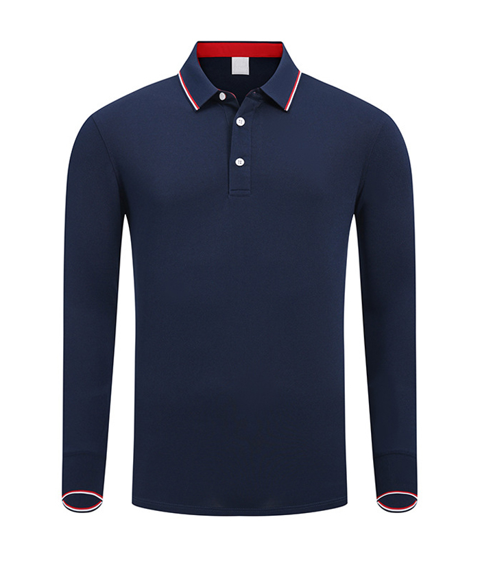 ZITY Men's Button Up Long Sleeve Polo Shirt-HD506